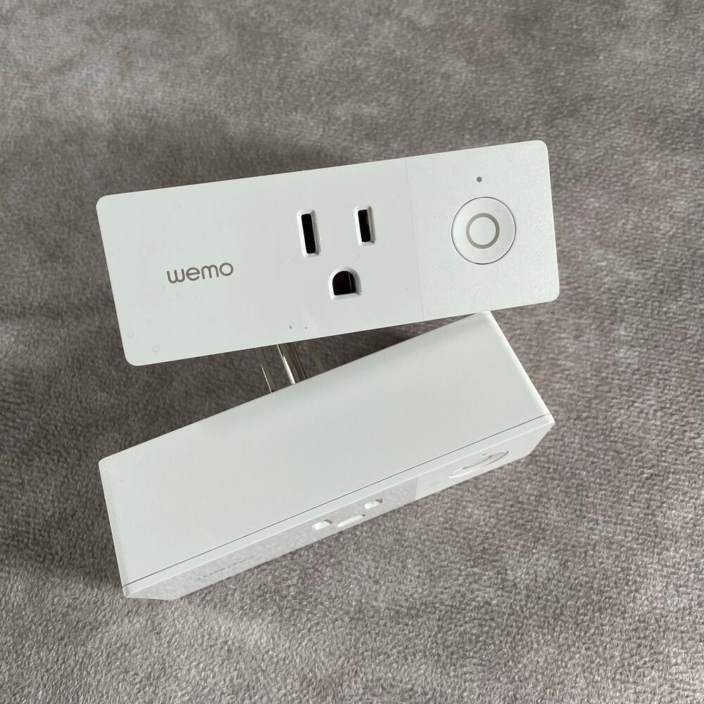 Wemo Mini Smart Plug WiFi Set of 2 Works With Alexa Google Smart Home F7C063